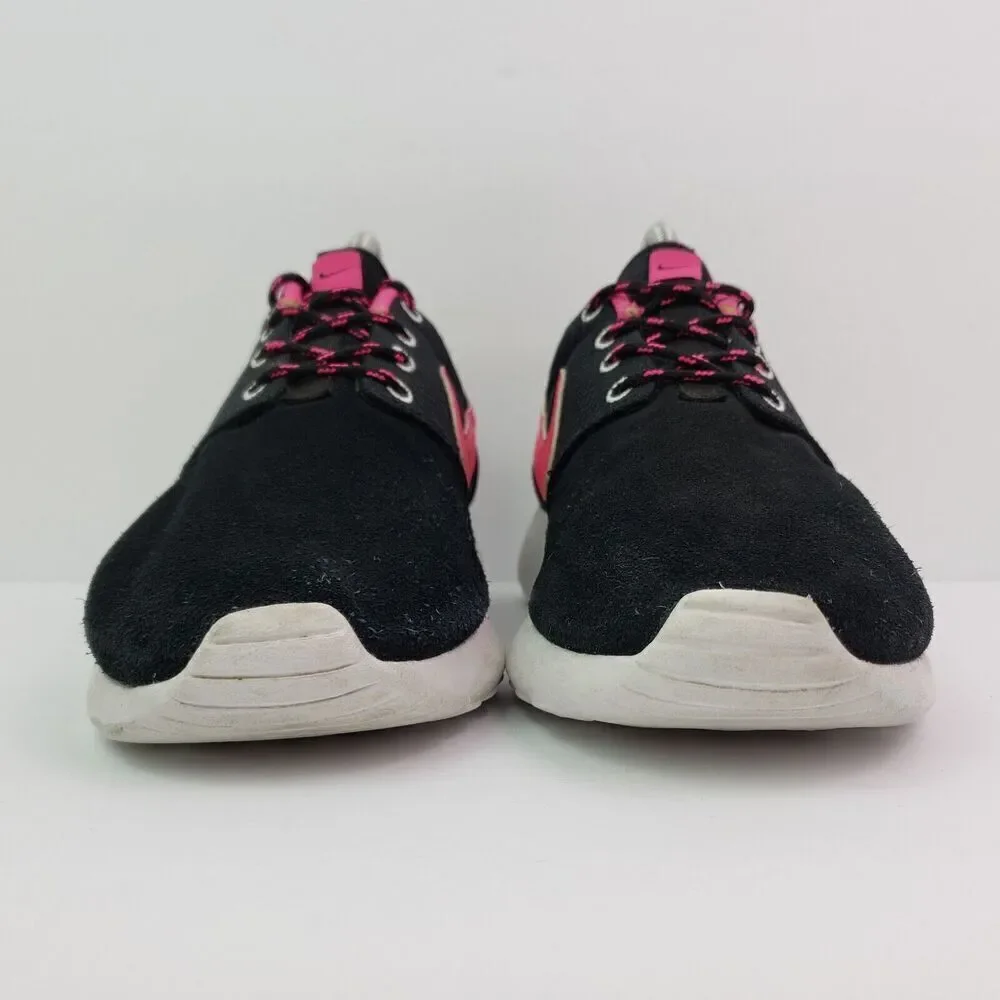 Nike Roshe One Girls Size 6Y Womens Sz 7.5 Black Pink Running Sneaker Shoes